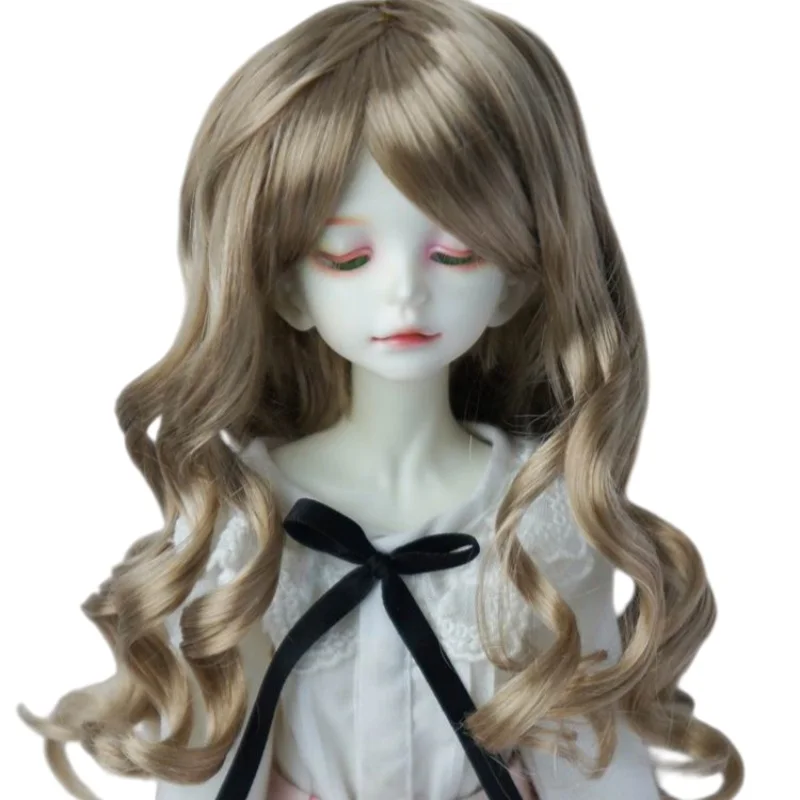 JD154 All Size Fashion BJD Synthetic Mohair Wig Long Lady Wave OB11 YOSD MSD SD Hair Cheap 1/8 1/6 1/4 1/3 Doll Accessories
