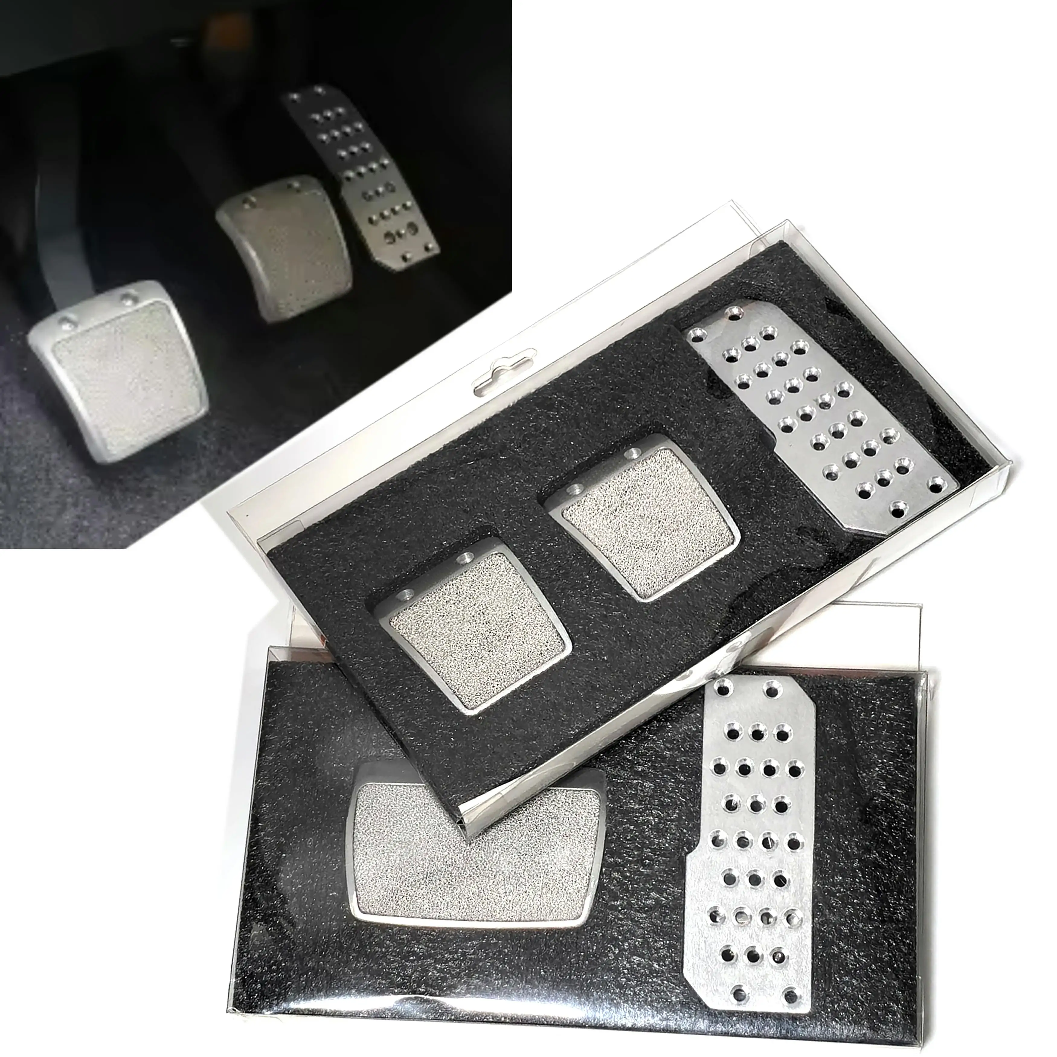 Racing Pedals Car Foot Rest Accelerator Footboard Throttle Brake Clutch Treadle Universal for Most Cars