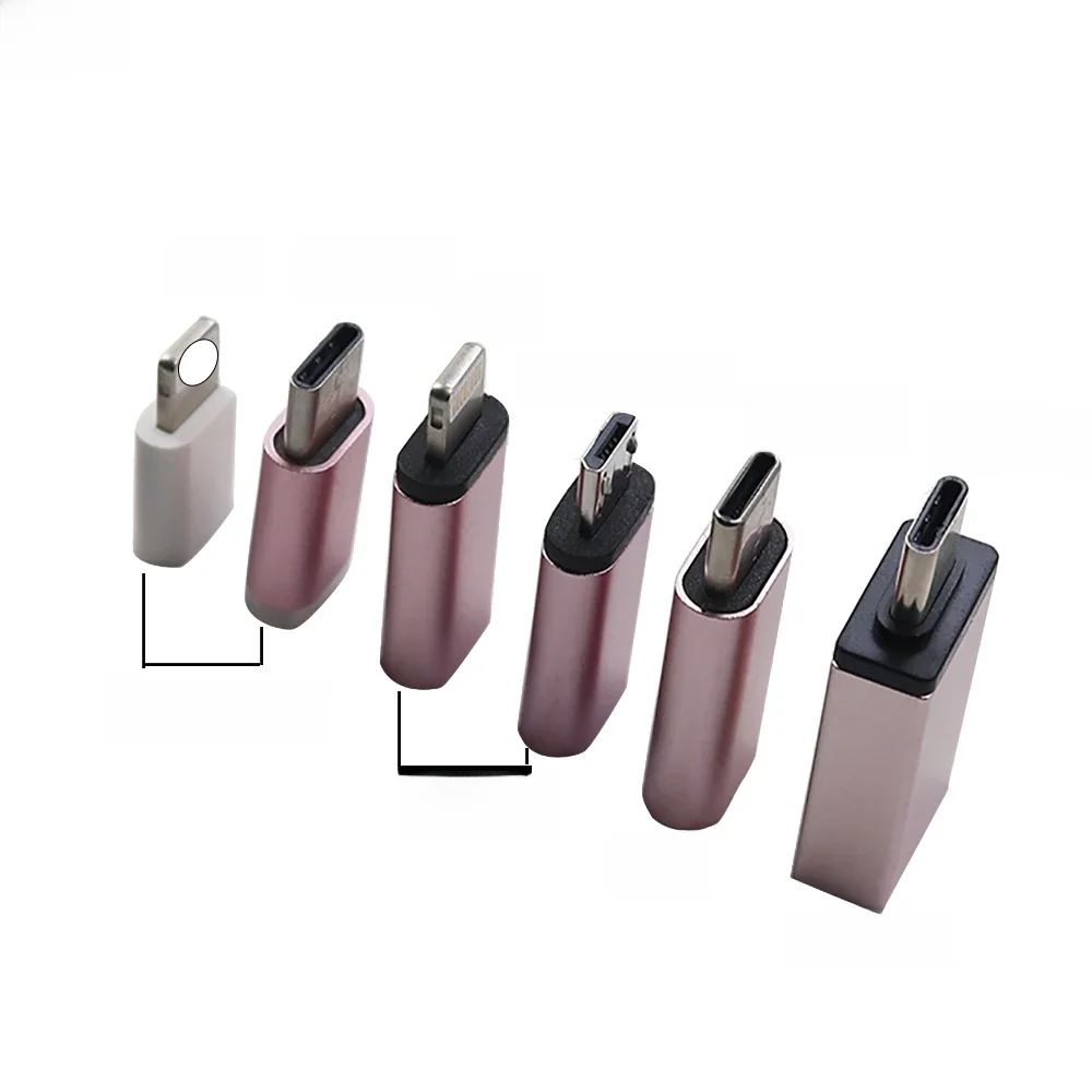 1PCS Micro USB zu Konverter Adapter Für iPhone X 8 7 6 Plus Typ C/IOS zu Micro USB Adapter Für