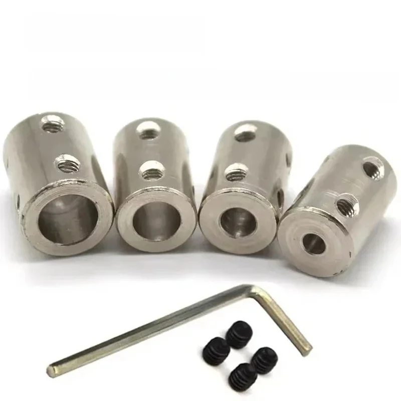 1Set Stijve Koppeling 3mm 4mm 5mm 6mm 8mm 10mm 12mm 45 #   Stalen askoppeling Stijve koppeling Koppeling Motorgelenkconnector voor doe-het-zelf - afbeelding 2