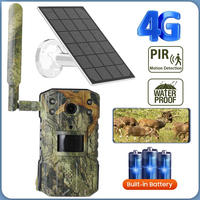 4MP HD Trail Trap Camera with WiFi Solar Panel Powered Hunting Camera Night Vision Waterproof IP66 Game Wildlife Cameras Monitor