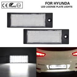 Lámparas LED de matrícula para Hyundai Tucson IX35 2015-2018, Kia Forte 2019-up, 12V, blanco, sin Error, 2 uds.