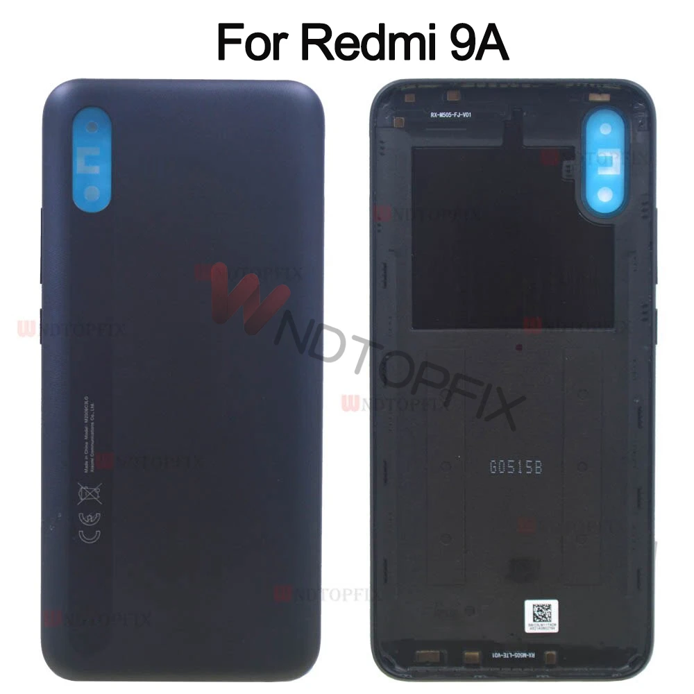 New For Xiaomi Redmi 9 Battery Cover Panel M2004J19G M2004J19C Rear Door Housing Case For Redmi 9A Back Cover With Adhesive