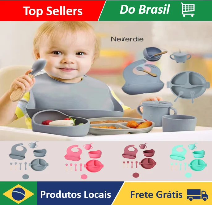 posate-per-bambini-in-silicone-kit-da-8-pezzi-posate-per-neonati-con-cucchiaio-di-paglia-sope-forchetta-bavaglino-negozio-neversdie