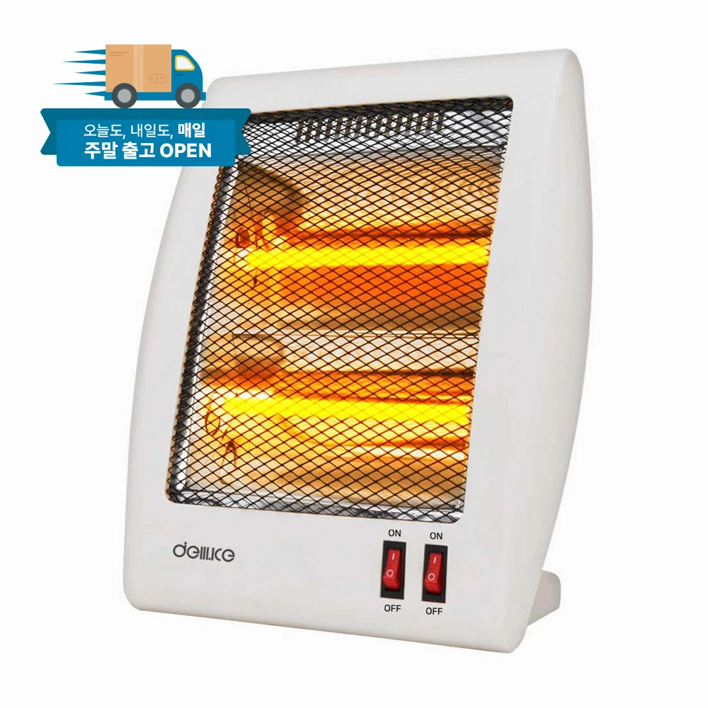 Delusee 2-stage quartz tube electric heater DLH-606NK