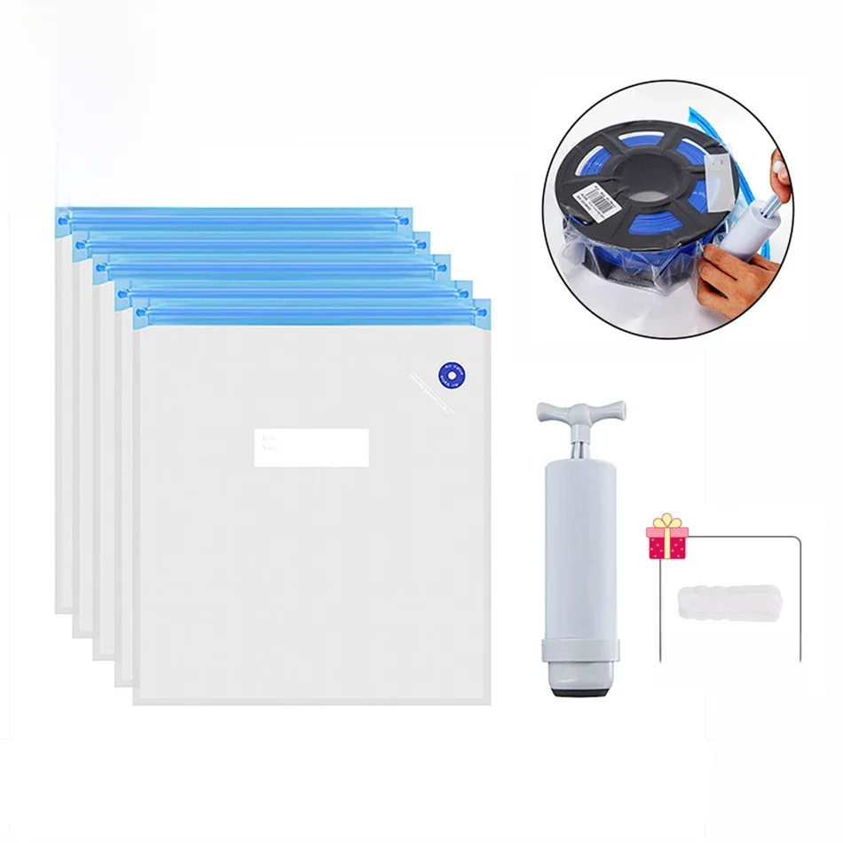 KINGROON PLA ABS TPU Worek próżniowy do przechowywania filamentu, suszarka do filamentu do drukarek 3D, ochrona przed wilgocią, części do drukarek 3D — zdjęcie produktu 7
