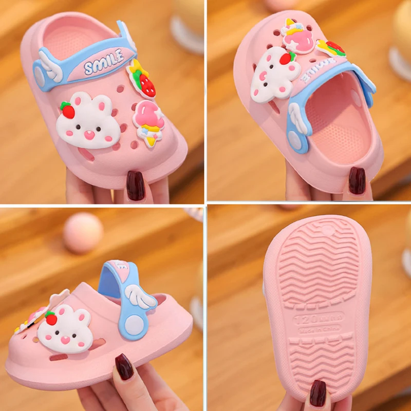 Children Garden Shoes Cute EVA Cartoon Beach Sandals Babies Summer Lightweight Slippers High Quality Soft Kids Outdoor Slippers