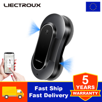 LIECTROUX YW810 Robot Window Vacuum Cleaner,Dual Water Spray, Updated Laser,Smart Memory,Smart Home Glass Wall Washing