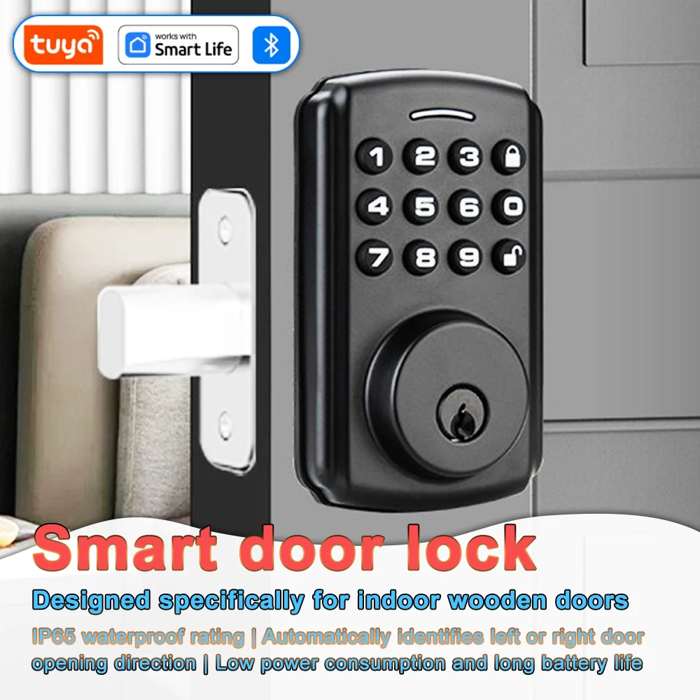 Fully Automatic Waterproof Stay Lock Graffiti Smart Electronic Door Lock Office Door Password Electronic Smart Locks