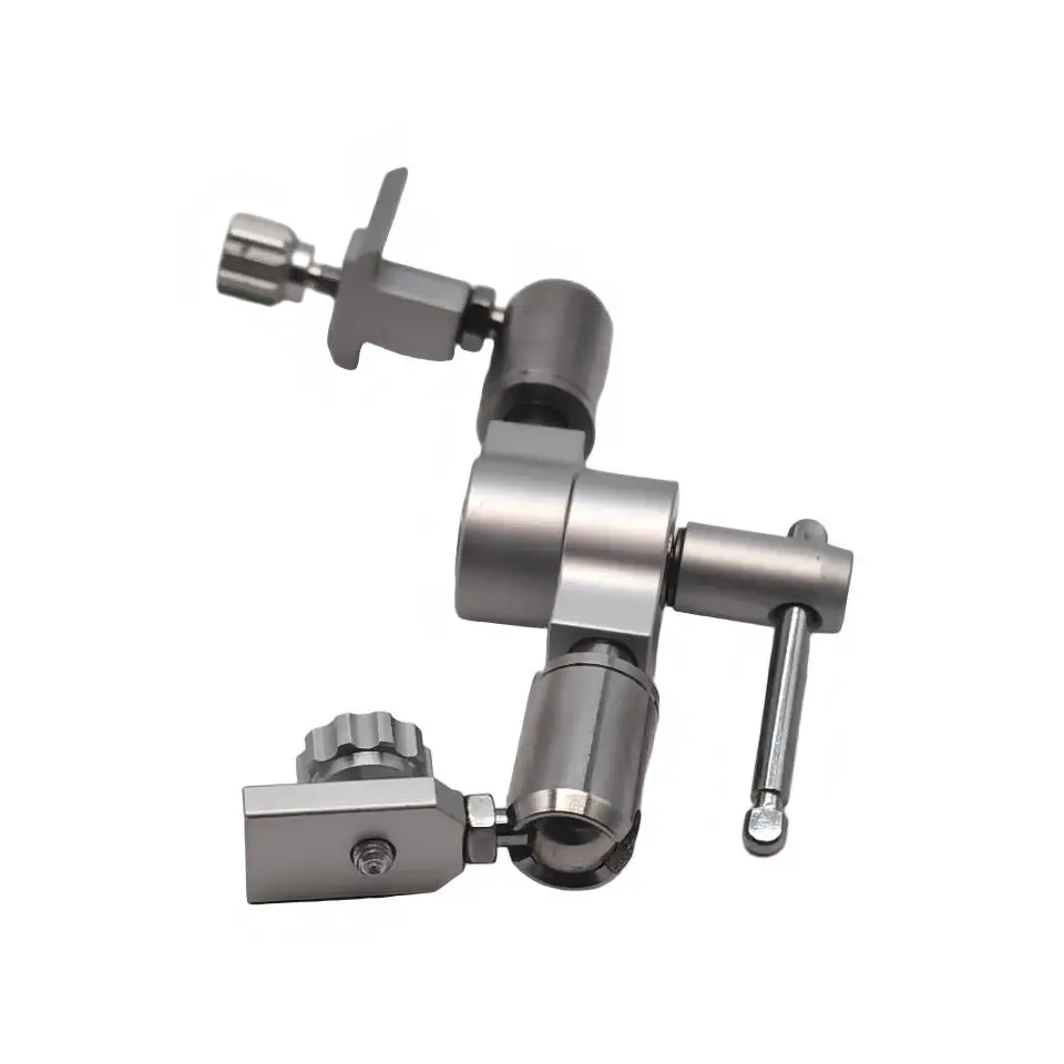 Premium Dental Camera Mount Double Articulated Universal Arm Bracket for Oral Photography Microscope Light Support System