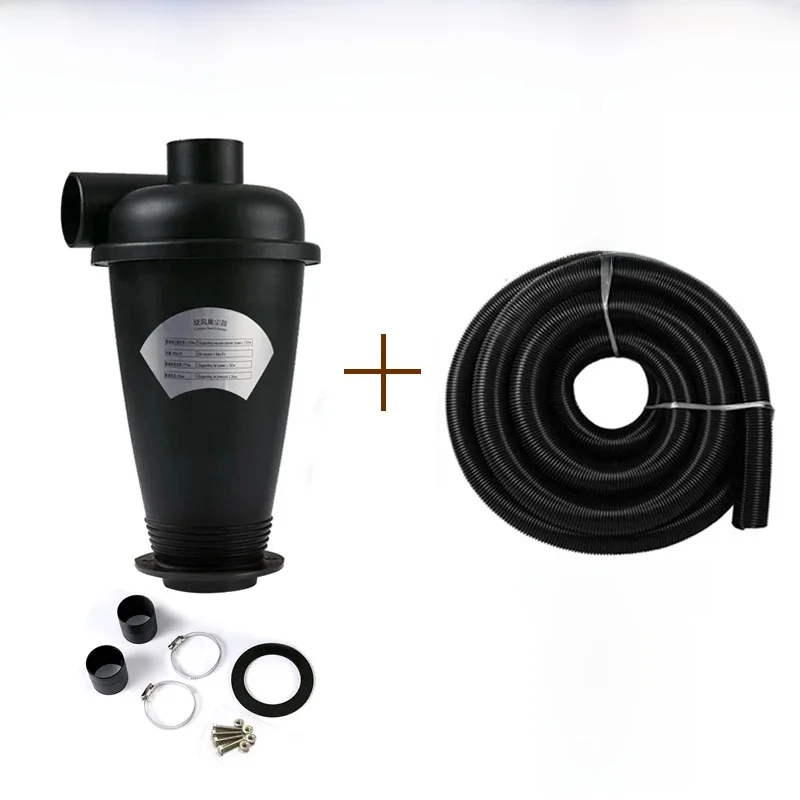AliExpress CYCLING MAN Cyclone Separator Set With 32mm Inner Diameter Hose And Adapter Vacuum Cleaner Powder Dust Collector Industrial Cyclone Filter