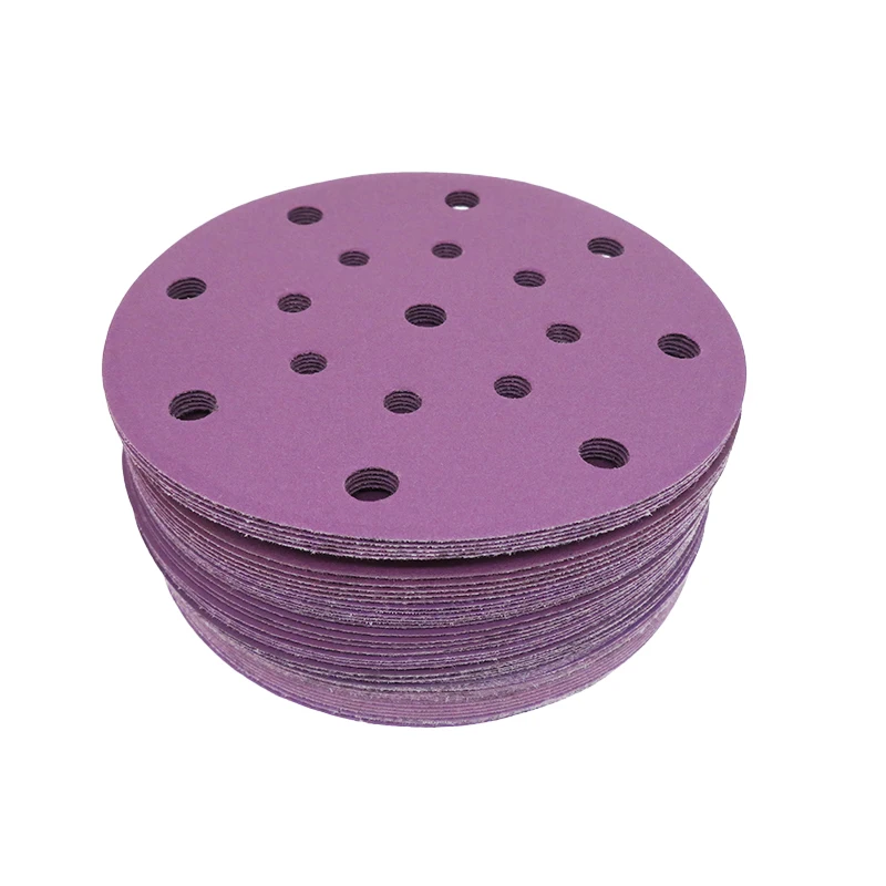 15PCS 6 Inch 17 Hole Sanding Discs 60-10000 Grit Assorted Sandpaper Wet Dry Hook and Loop For Festool Random Orbital Sander