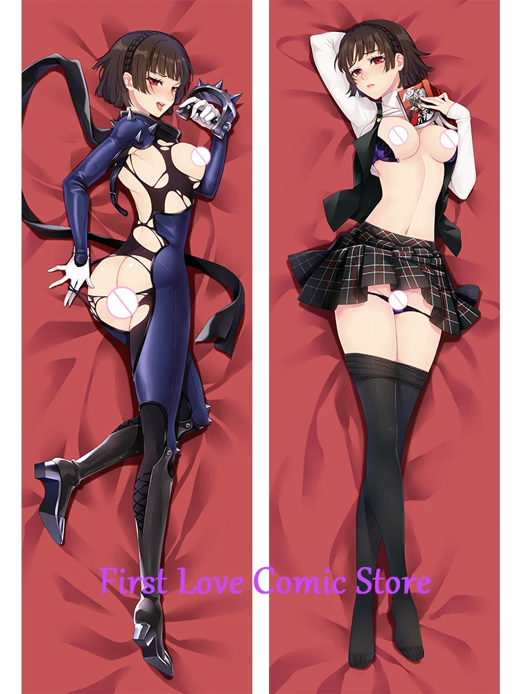 Dakimakura Anime Pillow Cover Seductive Giant Breasts Double Sided Print Life-size Body Decoration