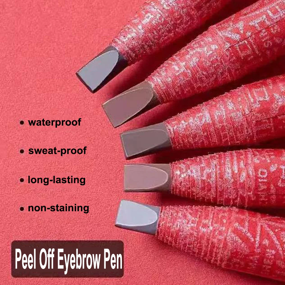 Pensil alis anti air, pensil warna tato alis, kosmetik tahan lama, pengangkat alis profesional