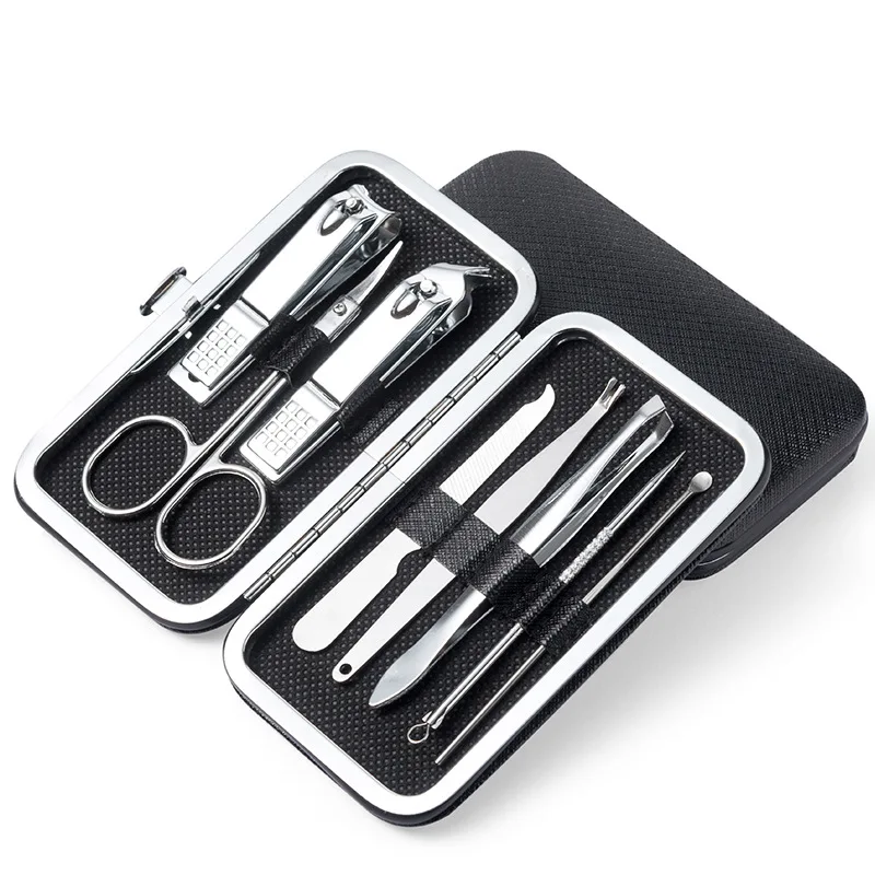 Portable Nail Clipper Set 8 Types Stainless Cuticle Claw Nail Nail Cow