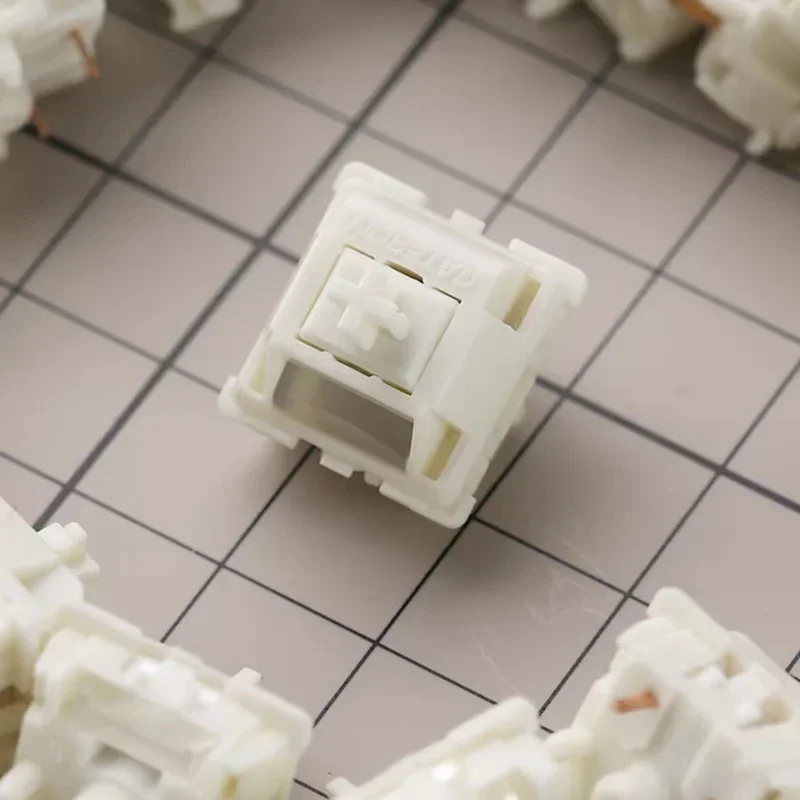 GATERON przełączniki Smoothie liniowe 40g 5Pin materiał POM podwójna sprężyna z biegunem prowadzącym do przełączników do gier z klawiaturą mechaniczną — zdjęcie produktu 7