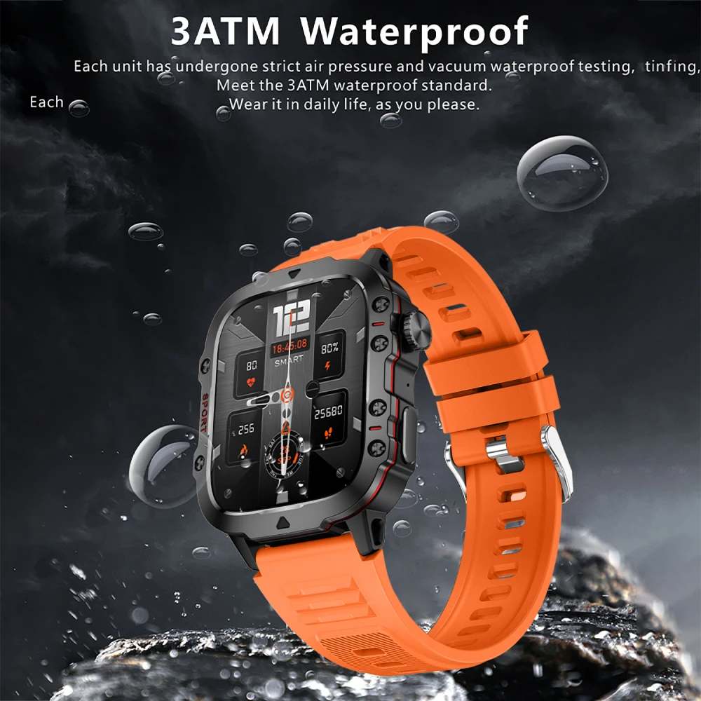 Lifebee QX11 1.96 inch TFT High-definition IP68 Waterproof Smartwatch for Social Media App and Health Management