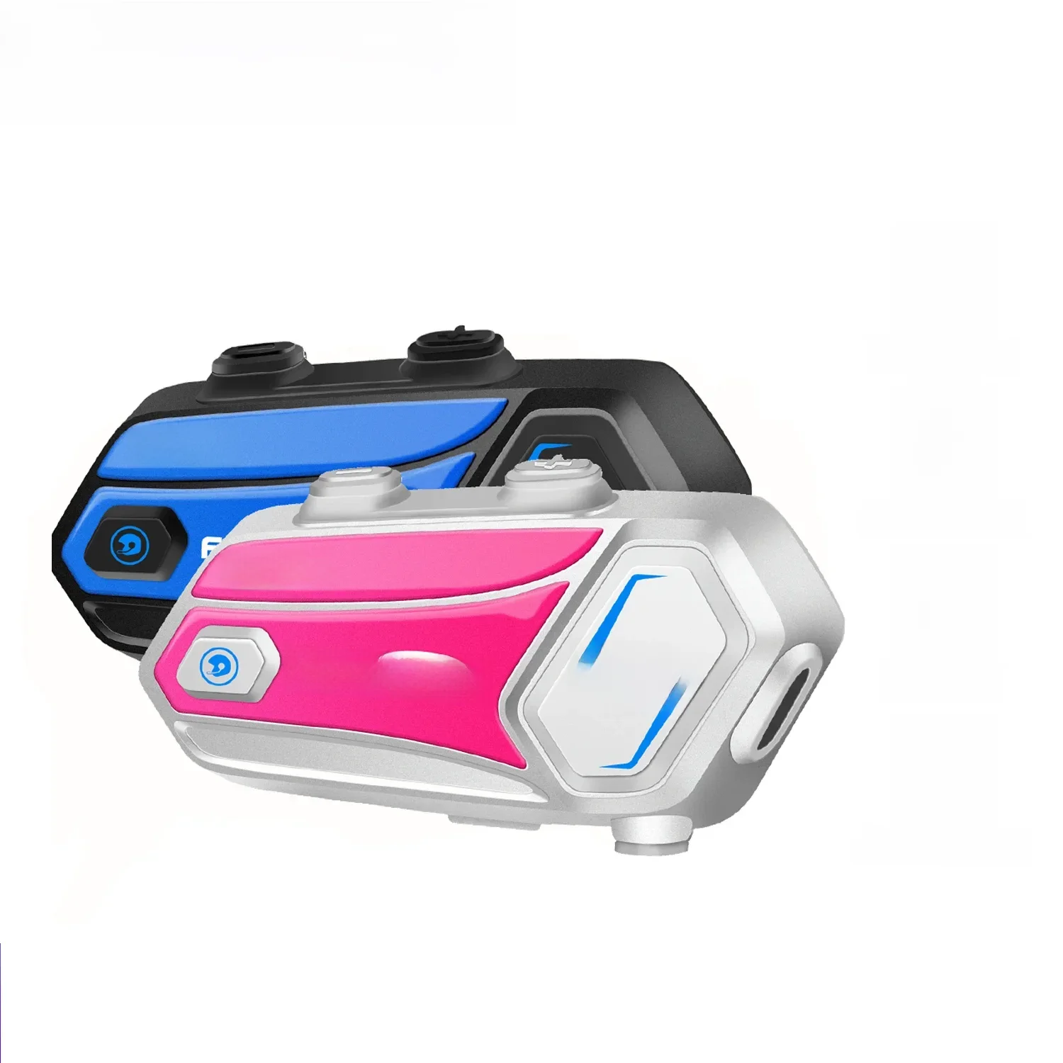 2 sztuki Fodsports M1-S Plus interkom w kasku motocyklowym zestaw słuchawkowy Bluetooth 8 Riders Moto Interphone, udostępnianie muzyki, Radio FM — zdjęcie produktu 7