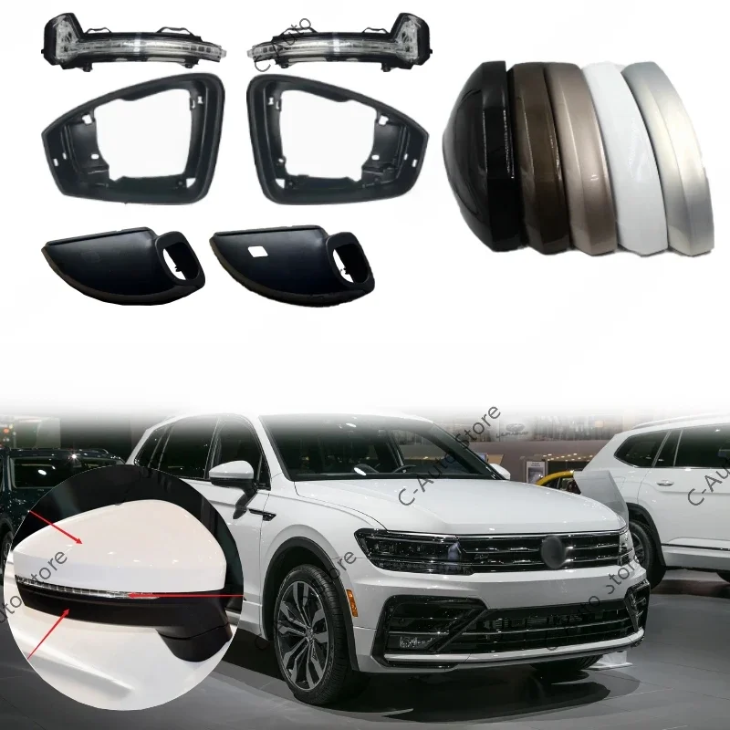 Akcesoria do lusterek wstecznych VW Tiguan 17-20, obudowa lusterka wstecznego, rama lusterka wstecznego, dolna obudowa soczewki. — zdjęcie 2