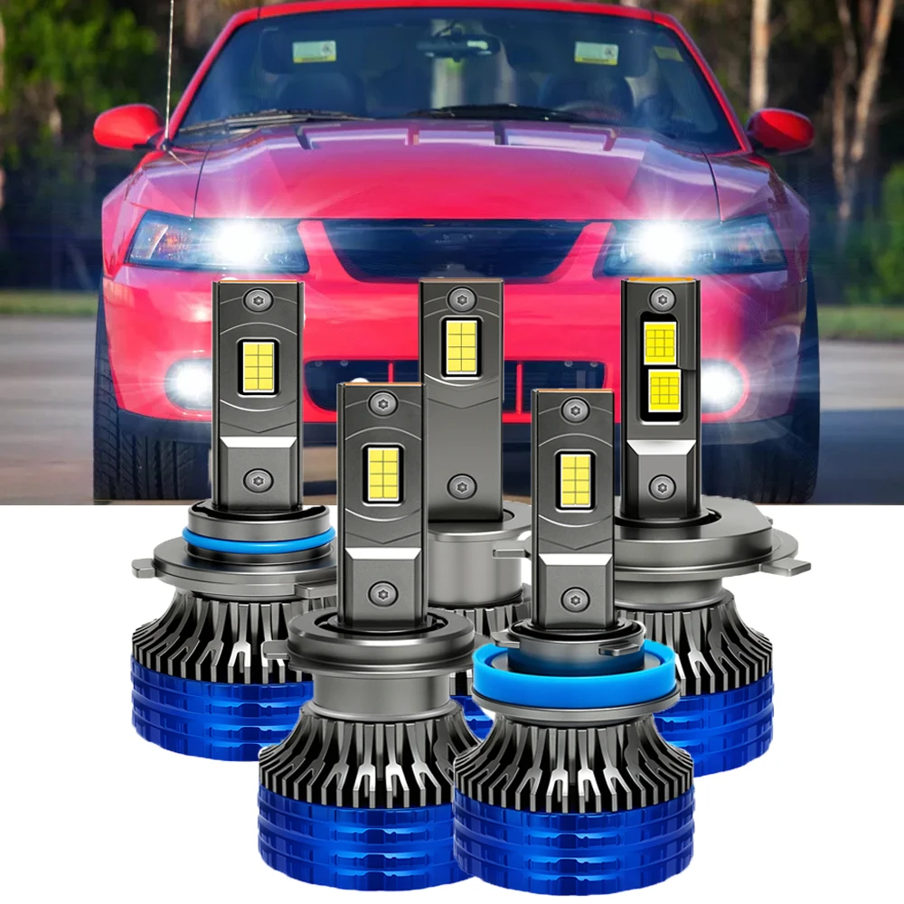 العالمي 150 واط H1 H7 9005 HB3 9006 HB4 H11 6000 كيلو الأبيض سيارة المصباح الكهربي مع أنبوب نحاسي مزدوج توربو مروحة المصابيح الأمامية 12 فولت