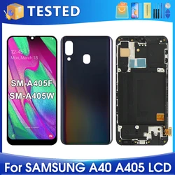 A40 para Samsung probado A405F A405 A405FM A405S pantalla LCD reemplazo del ensamblaje del digitalizador de pantalla táctil