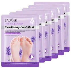 Foot Peel Mask 5/10 Pack, Exfoliator Peel Off Calluses Dead Skin Callus Remover, Baby Soft Smooth Touch Feet-Men Women Lavender