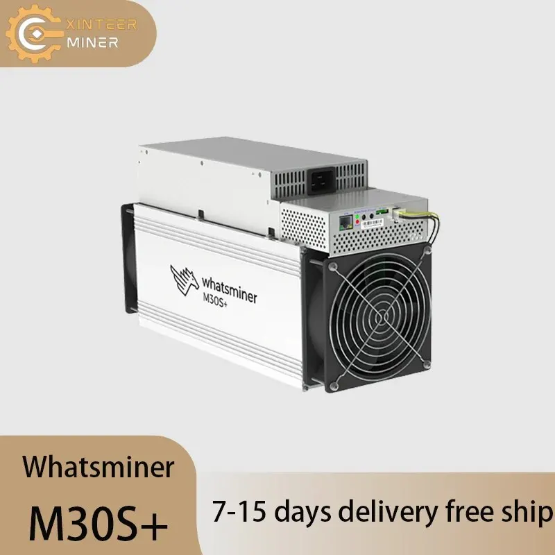 New Bitcoin Miner MicroBT Whatsminer M30S+ 102Th/s 34W BTC Mining Machine SHA256 Algorithm New Asic BTC Miner With PSU