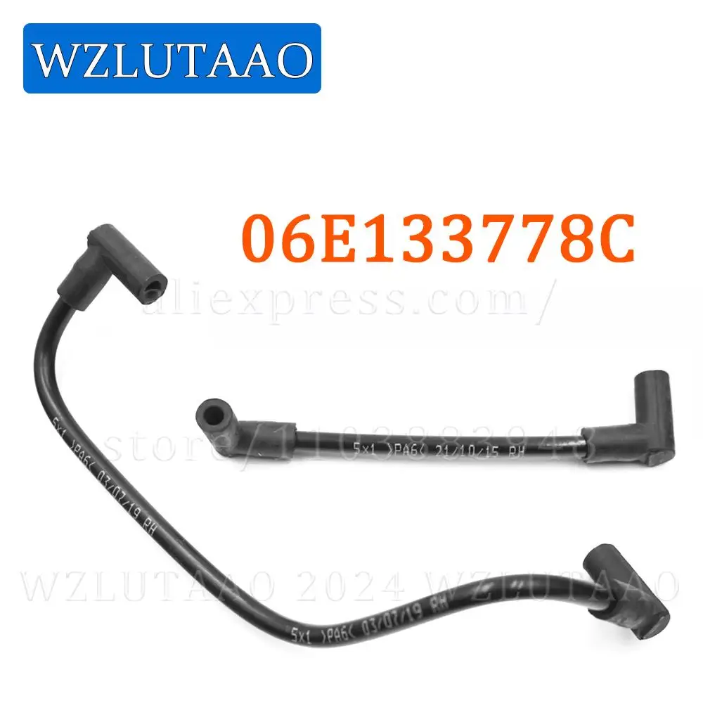 2pcs Solenoid Vacuum Tube Engine Vacuum Pipe Connect Intake Valve 06E133778C 06E 133 778 C For Audi A6L C6 2.8 2005-2011