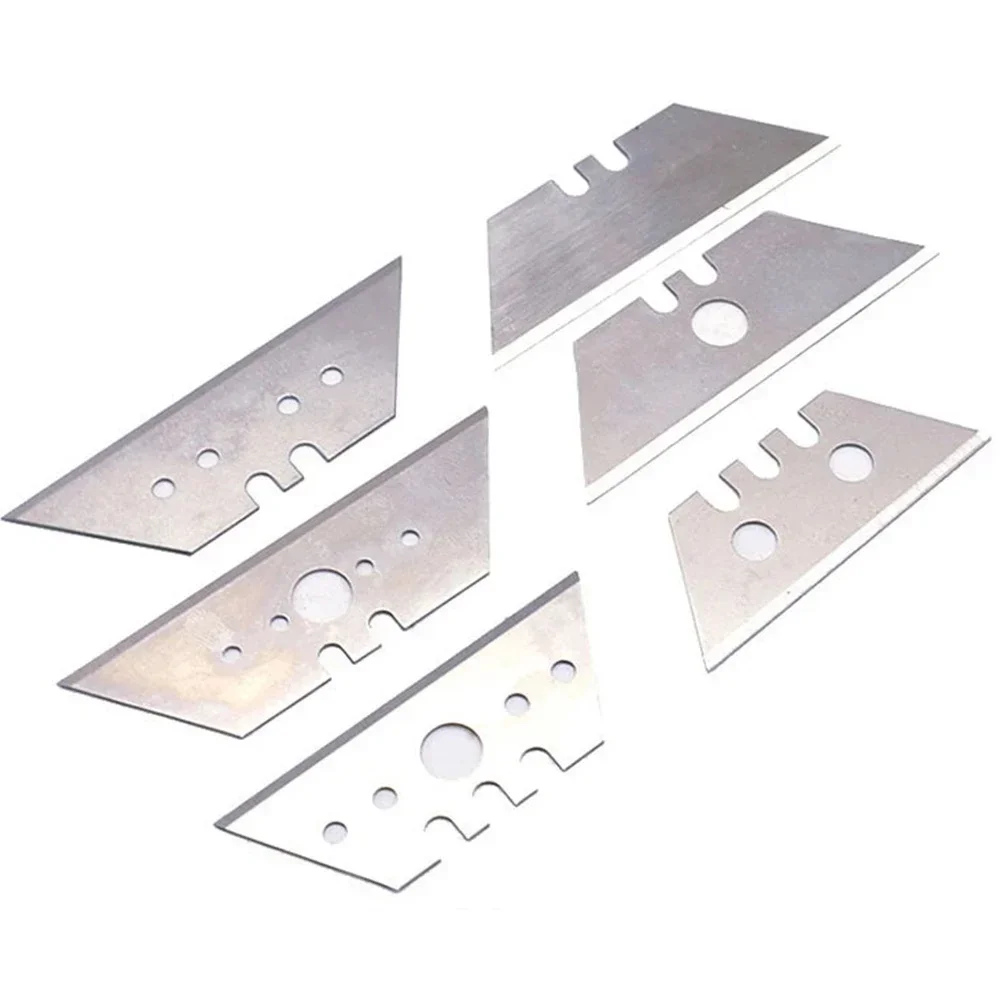 Zestaw 10 sztuk ostrze trapezowe wymienne ostrze Art Craft Cutter Tool wielofunkcyjne narzędzie do cięcia ręcznego w kształcie litery T ostrze ze stali węglowej — zdjęcie 2