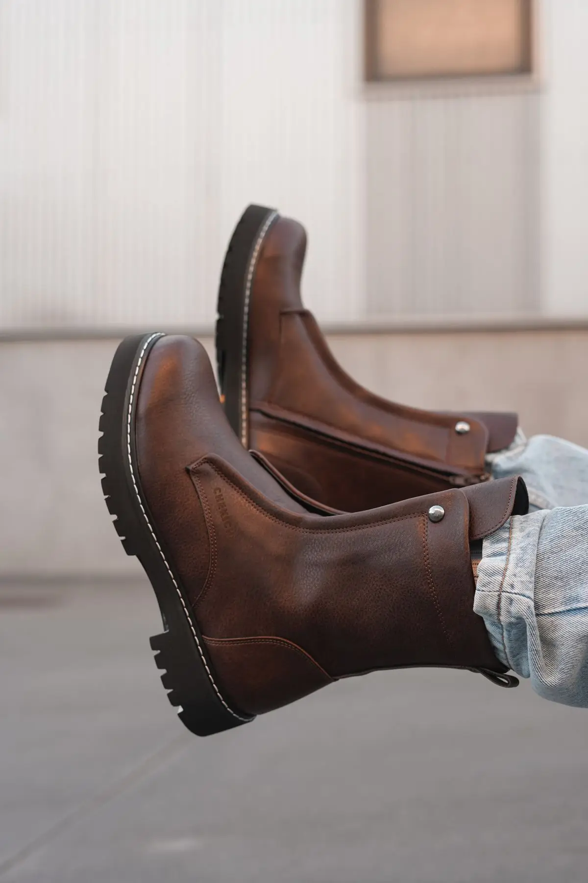 Chekich original marke matt braun sst quebec 2024 mode herren stiefel winter schneeschuhe hochwertige herren stiefel ch027