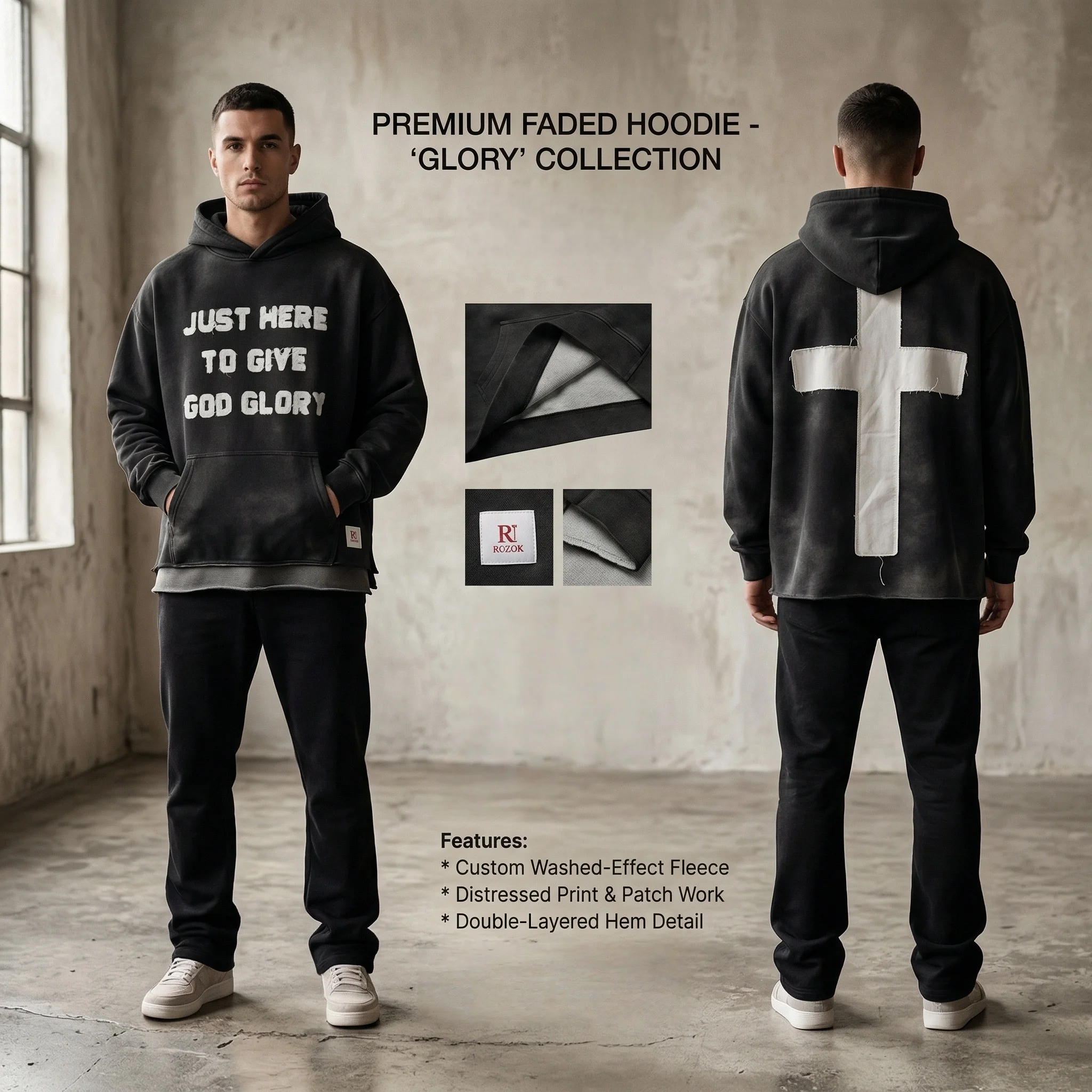 Oversized Couple Hoodie, 