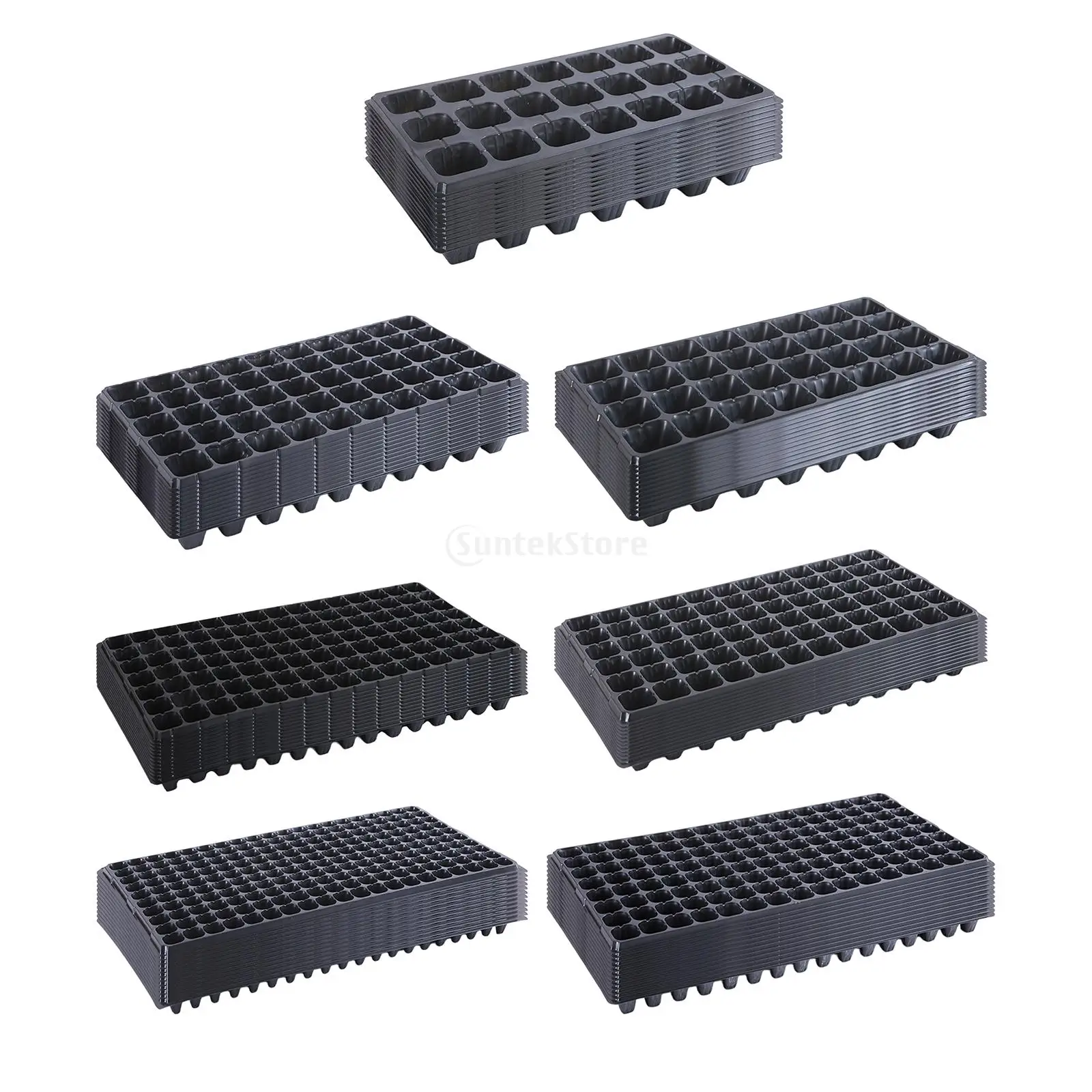 12pcs Nursery Seedling Trays with Cells Reusable Plant Germination Starter Trays for Indoor Gardening Microgreens Propagation