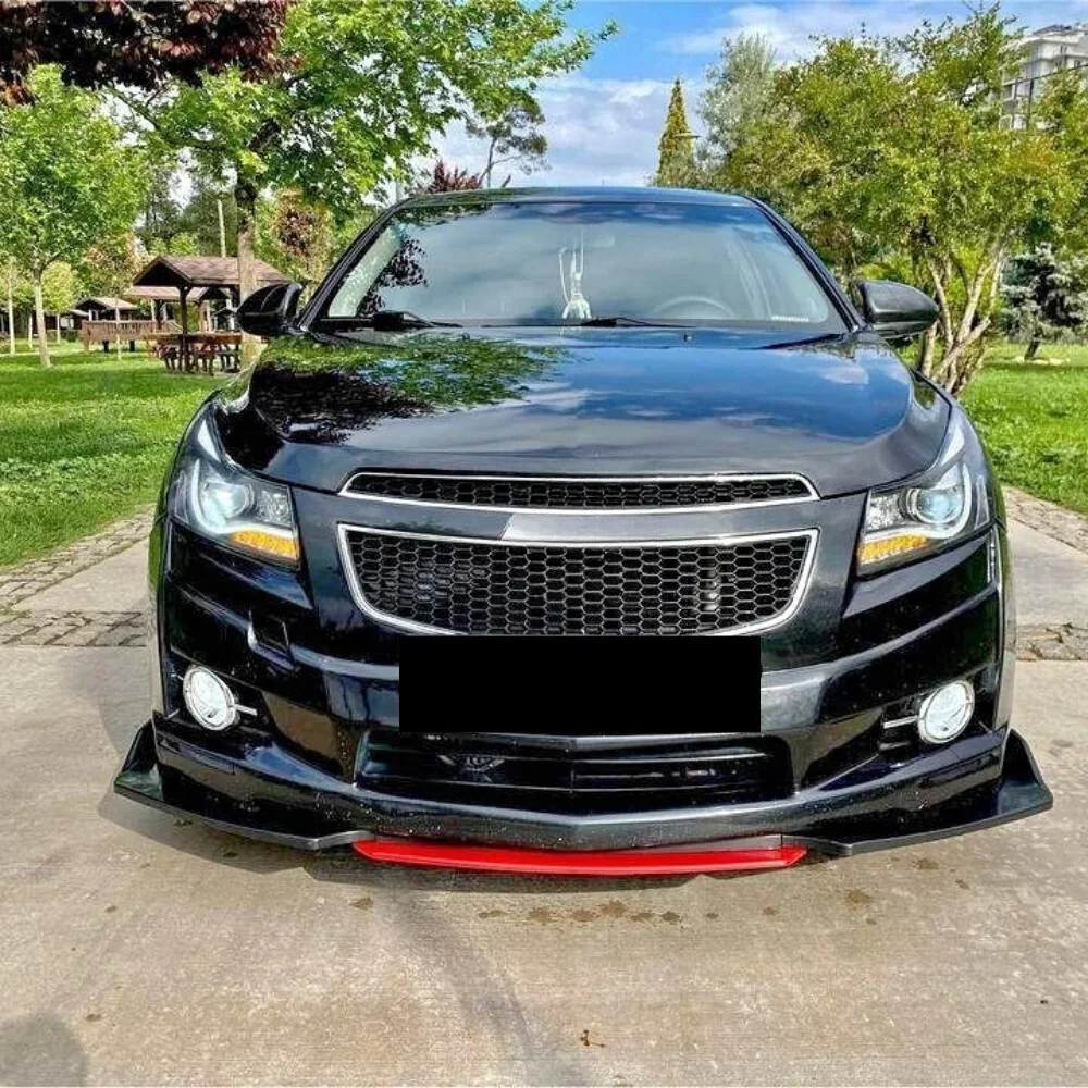 4 Piece Front Bumper Lip For Chevrolet Cruze Car Accessories Five Color Options Modified Sport Exterior Parts Tuning