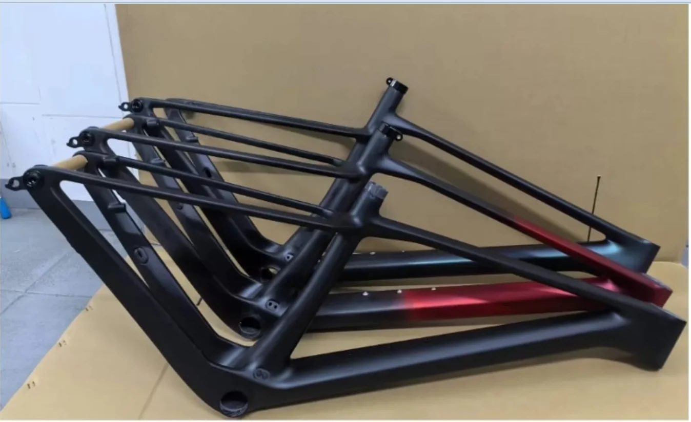 

2025 style custom paint mountain carbon bike frame 29er MTB bicycle carbon frame S M L boost 148x12mm RC bike frame in stock