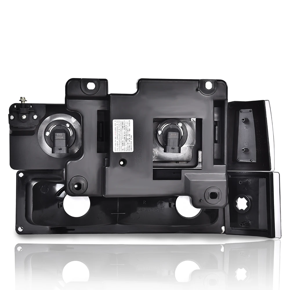 Zestaw reflektorów kompatybilny z GMC C1500 K1500 Yukon/GMC C1500 C2500 K1500 K2500 Suburban 94-99, reflektor montowany na zderzaku