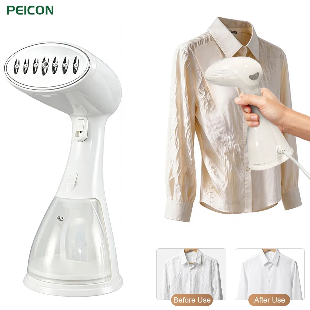 Défroisseur vapeur portable pour vêtements, 1500W, forte puissance de pénétration, avec réservoir d'eau de 300ML, pour la maison et les voyages