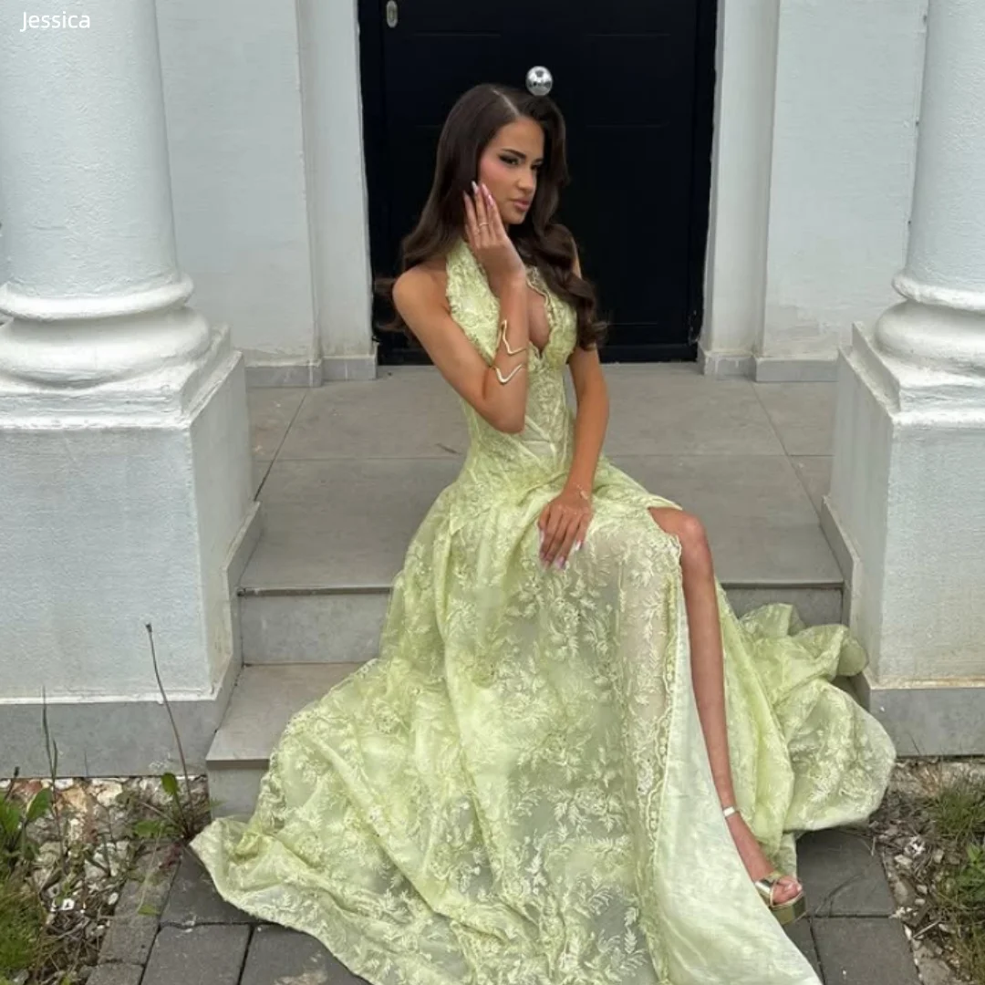 

Jessica Formal Occasions Evening Dresses Elegant Lady Prom Dresses Slim fit, sexy side slit Party Dresses