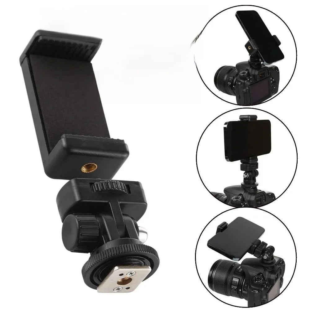 Support de téléphone pour appareil photo, chaussure chaude, support à Clip pour téléphone portable, adaptateur de trépied Flexible pour appareil photo reflex numérique Canon Nikon Sony