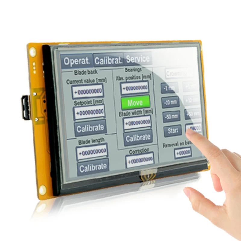 4.3-10.1Inch HMI Display Module: Intelligent GUI Design Software TFT with Touch Screen,Video/Audio Support for Instruments