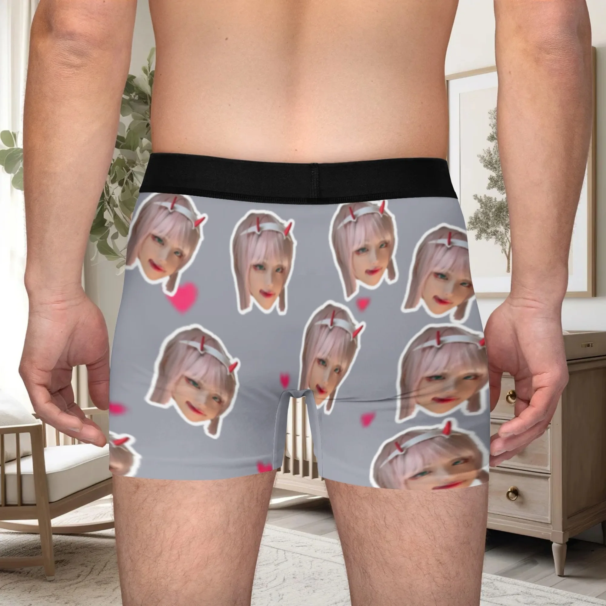 Biancheria intima personalizzata con foto per il viso, boxer personalizzati, regalo di San Valentino da uomo personalizzato per il marito, regalo di anniversario per papà