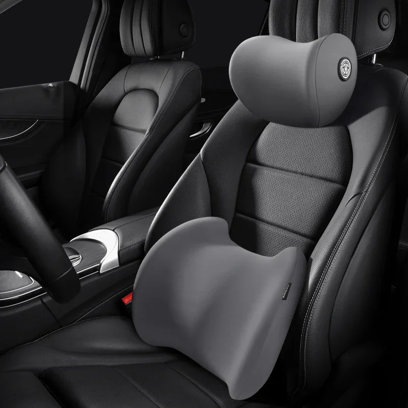 Car Pillow Memory Foam Neck Pillow Cervical Lumbar Support Car Headrest Back Pad Back Pillow Office Car Interior Accessories