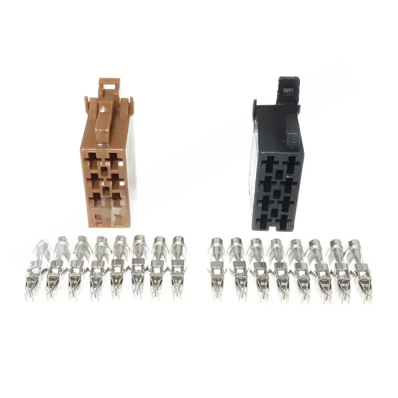 1 zestaw 8 Pin wtyczka samochodowa CD Radio samochodowe wtyczka głośnikowa Audio ISO gniazdo kablowe dla VW 962189-1 962191-1 — zdjęcie 2