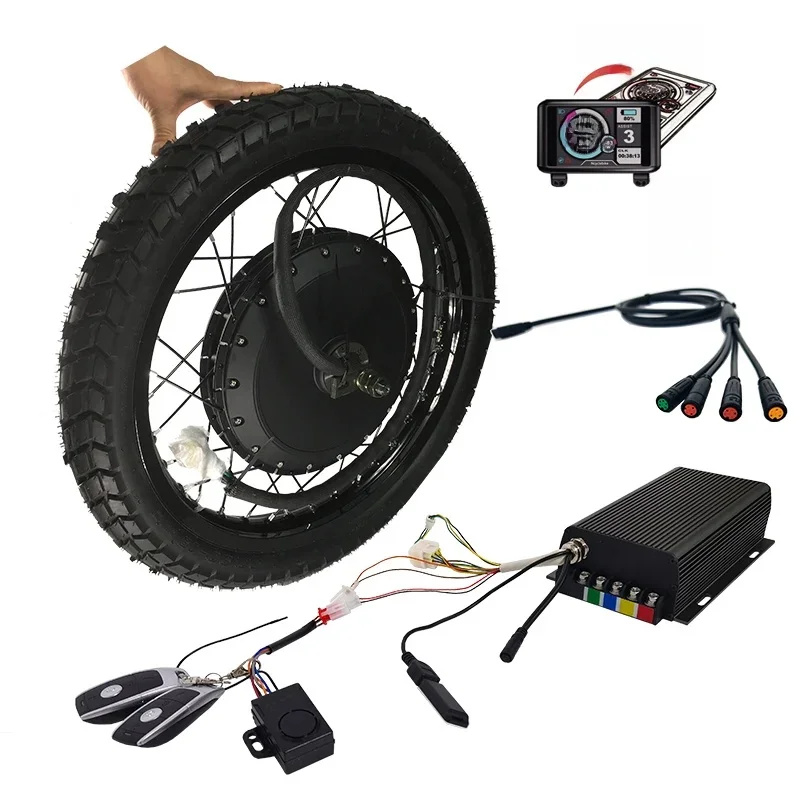 AliExpress NIBEDU NBpower/QS273 V3 72v 8000W Ebike kit 150mm Dropout Motorcycle Electric Bike Motor Wheel with Waterproof Sabovon Controller UKC1