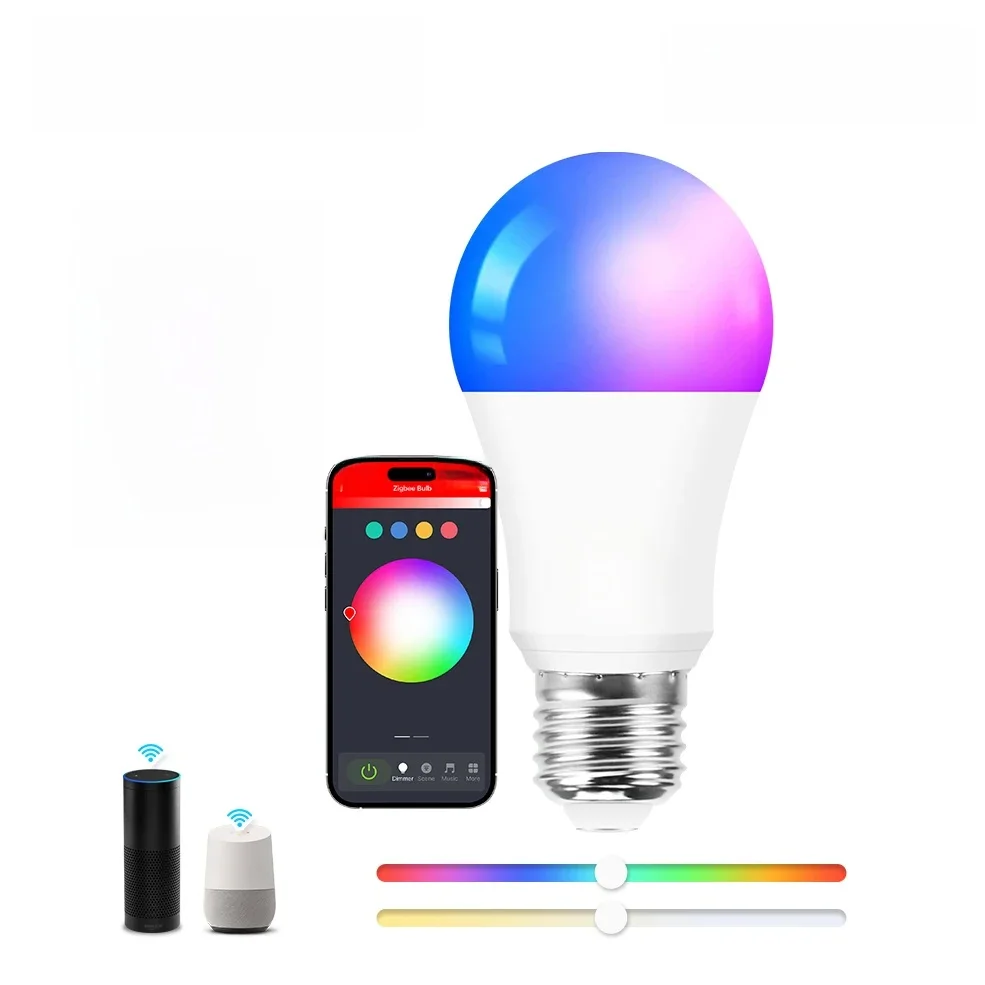 18W 15W Zigbee 3.0 LED-Glühbirne RGB+WW+CW E27 Tuya Wifi Smart Home LED-Lampe kompatibel mit Alexa Amazon Google Assistant