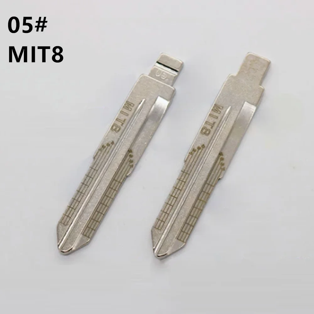 

10PCS MIT8 Engraved Line Key Blade For Mitsubishi Pajero Chery QQ Scale Shearing Teeth Cutting Key Blank (No 5)