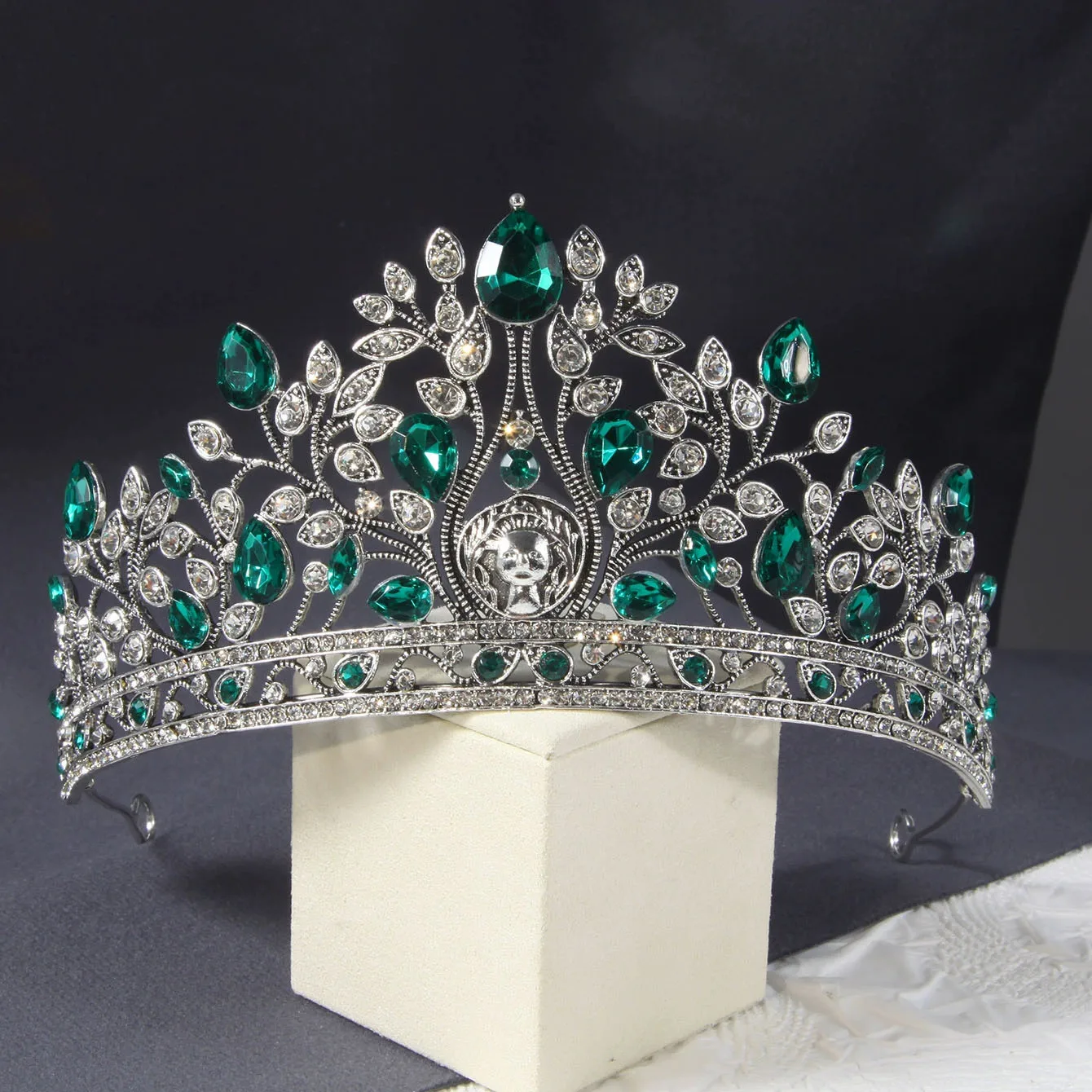 

Хрустальная корона принцессы из сплава для невесты, элегантный головной убор, аксессуары для волос, свадебная церемония, укладка, платье, повязка для волос