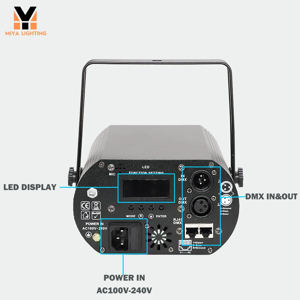 شعاع ليزر 2 واط ، تحكم DMX ، حفلة ديسكو دي جي ، عيد الميلاد ، النادي الليلي ، البار ، أضواء المسرح