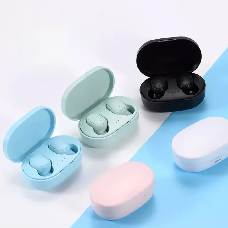 BUNKIMX Écouteurs de sport sans fil Bluetooth TWS, casque stéréo, microphone avec boîtier de chargement, téléphone de sauna, smartphone, A6S 3