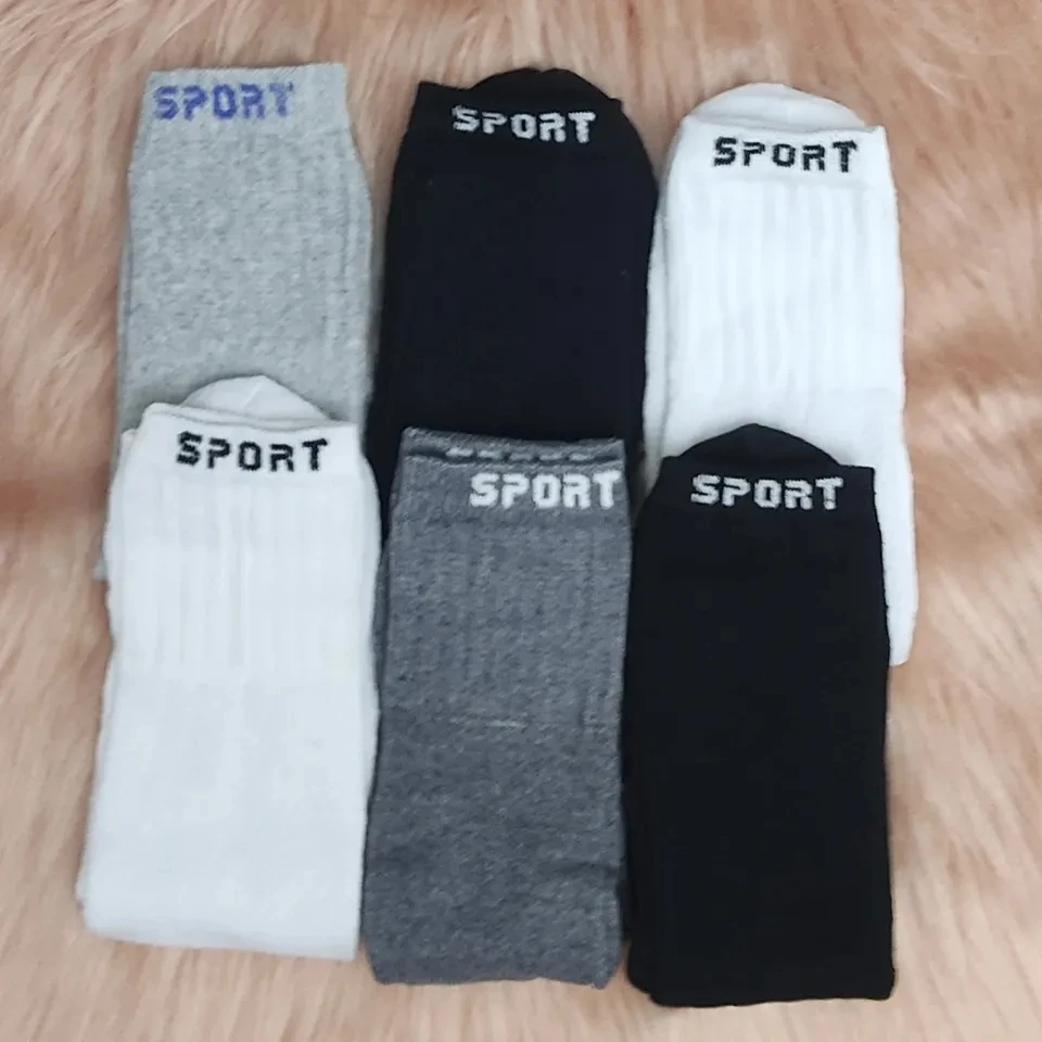 Kit 6 Paired Men's Socks High Tall Sport Otima Quality