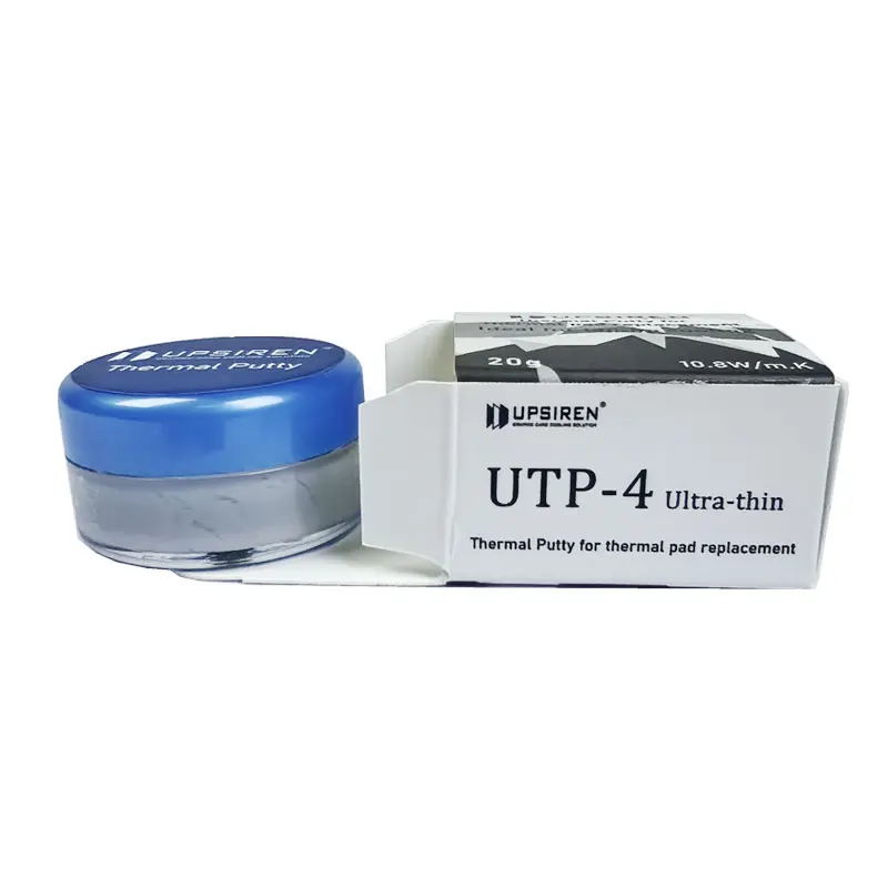 UPSIREN UTP-4 معجون حراري رفيع للغاية بسمك 0.02 مم خاص لأجهزة الكمبيوتر المحمول وبطاقة الرسومات تبريد الصفائح النحاسية